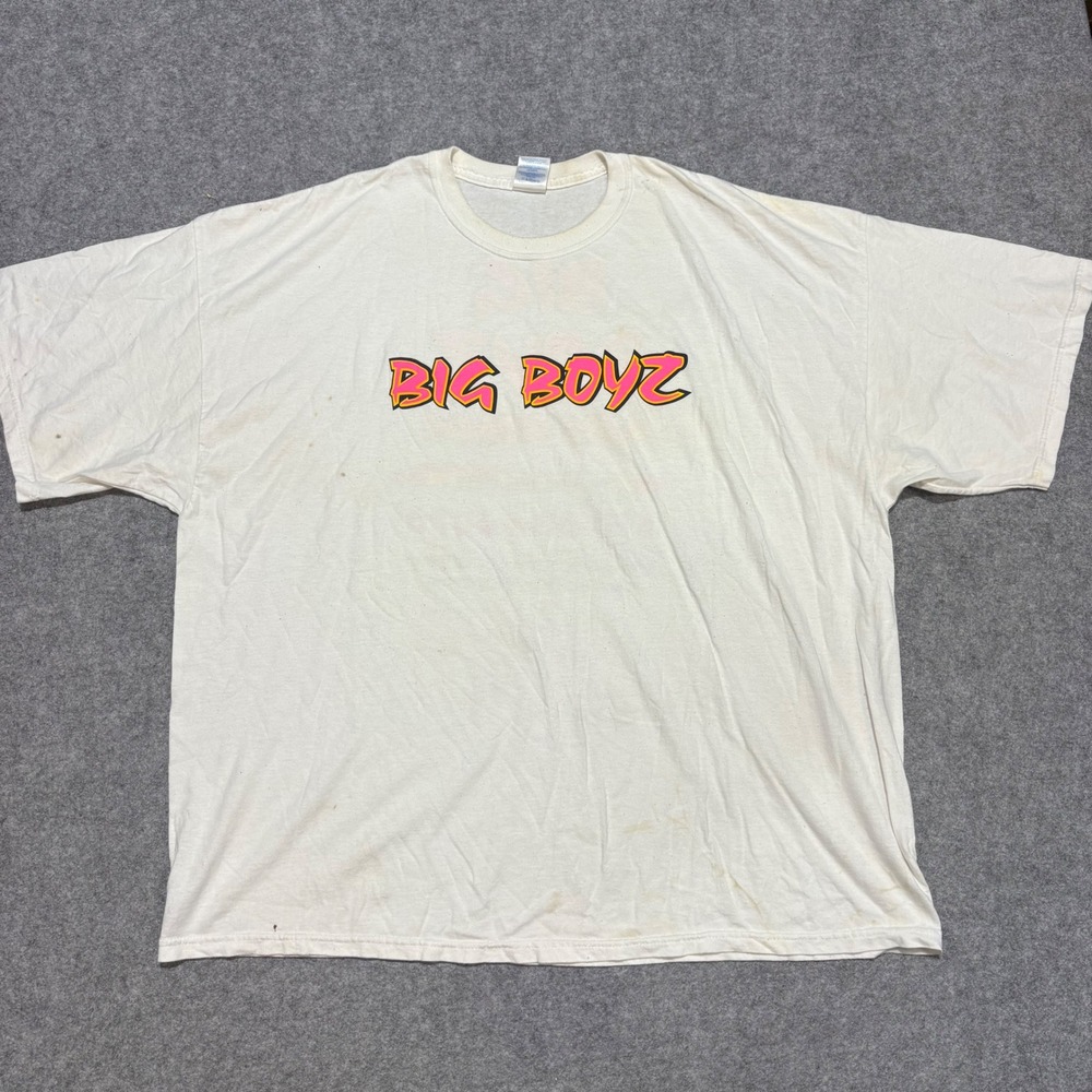 Big Boyz Bail Bonds Graphic T-Shirt Mens 3XL White Gildan Heavy Cotton Promo Tee